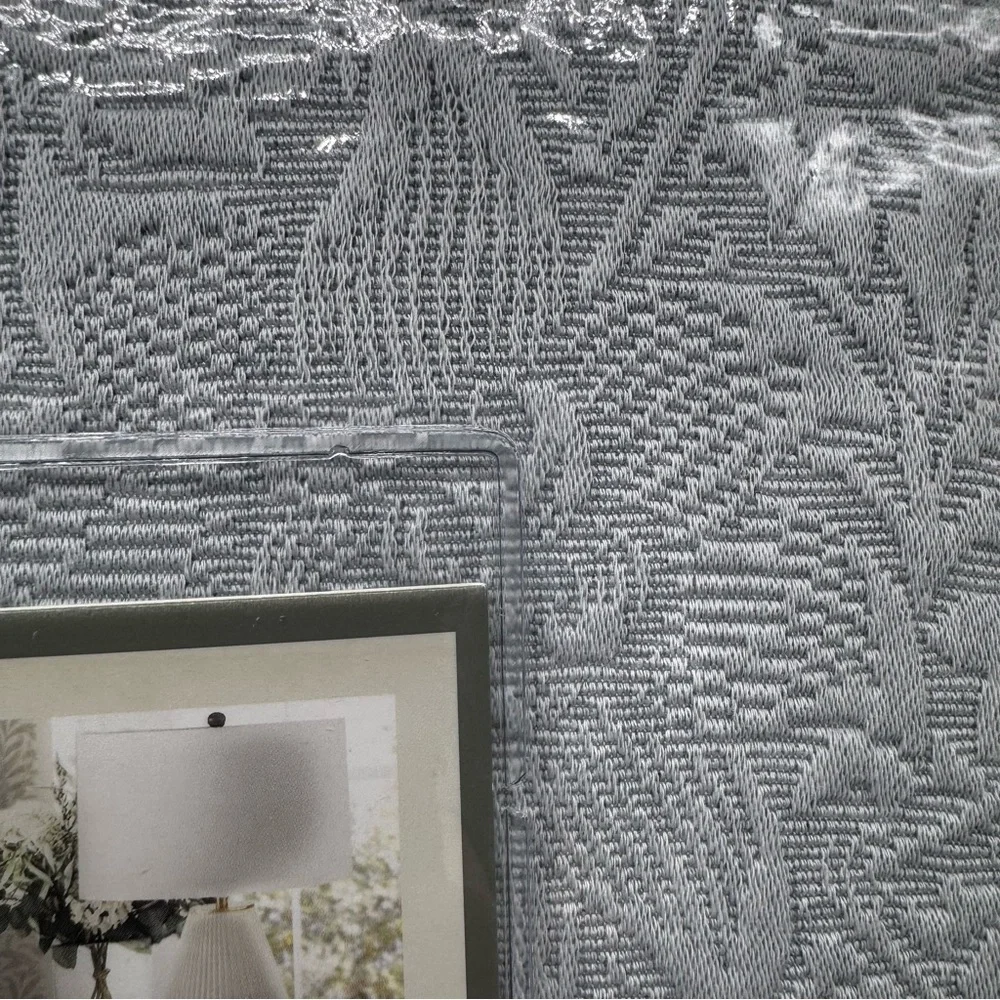 NEW 3 Pc William Morris & Co Bird and Anemone Light Blue King Duvet Set Textured